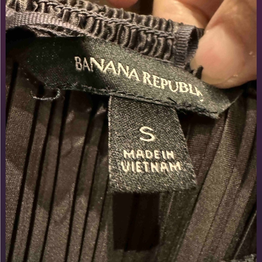 Banana republic Elegant black Women's Top blouse SMALL - Picture 3 of 5